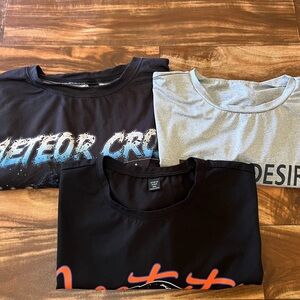 Women’s Plus Size SHEIN Graphic T-Shirts Bundle Of 3 Black and Gray Size 4X